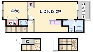 サンリッチＢの物件間取画像